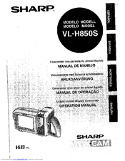 Sharp ViewCam VL-H850S Operation Manual