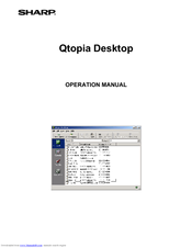 Sharp Qtopia Desktop Operation Manual