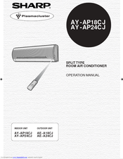 Sharp AY-AP24CJ Operation Manual
