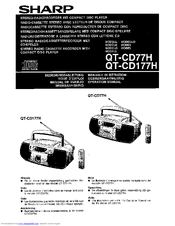 Sharp QT-CD177H Operation Manual