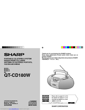 Sharp QT-CD180W Operation Manual