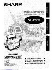 Sharp ViewCam Slim VL-PD6S Operation Manual