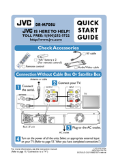 Jvc DR-M70SU Quick Start Manual