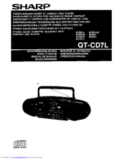 Sharp QT-CD7L Operation Manual