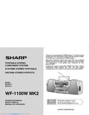 Sharp WF-1100W MK2 Operation Manual