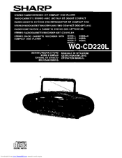 Sharp WQ-CD220L Operation Manual