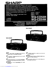 Sharp WQ-CD54H Operation Manual