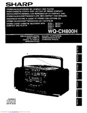 Sharp WQ-CH800H Operation Manual