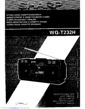 Sharp WQ-T232H Operation Manual