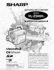Sharp VL-Z500H Operation Manual