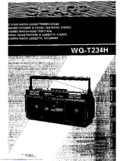 Sharp WQ-T234H Operation Manual
