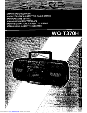 Sharp WQ-T370H Operation Manual
