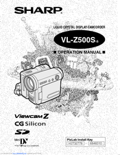 Sharp VL-Z500S Operation Manual