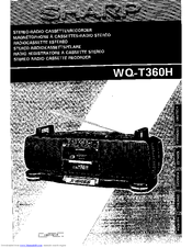 Sharp WQ-T360H Operation Manual