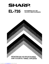 Sharp EL-735 Manual