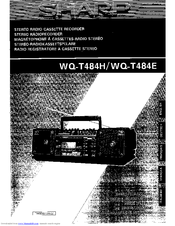 Sharp WQ-T484H Operation Manual