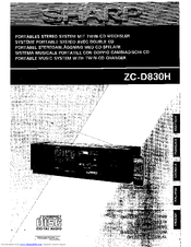 Sharp ZC-D830H Operation Manual