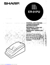 Sharp ER-01PU Operation Manual