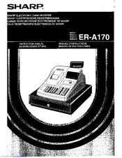 Sharp ER-A170 Operation Manual