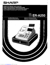 Sharp ER-A250 Instruction Manual