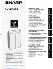 Sharp CV-P09FR Installation And Operation Manual