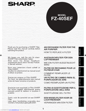 Sharp FZ-40SEF Operation Manual