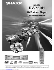 Sharp DV-760H Operation Manual