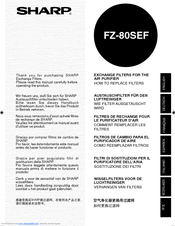 Sharp FZ-80SEF Operation Manual