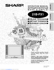 Sharp 21B-FX1 Operation Manual