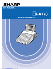 Sharp ER-A770 Instruction Manual