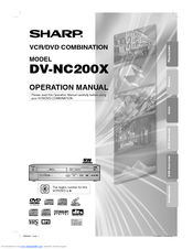 Sharp DV-NC200X Operation Manual