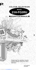 Sharp 21H-FG5RU Operation Manual