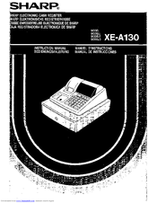 Sharp XE-A130 Instruction Manual