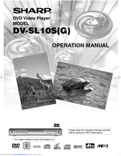 Sharp DV-SL10S Operation Manual