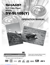 Sharp DV-SL10S Operation Manual