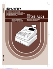 Sharp XE-A301 Instruction Manual