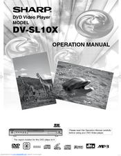 Sharp DV-SL10X Operation Manual