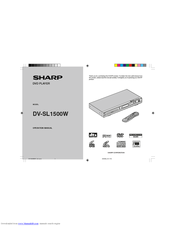 Sharp DV-SL1500W Operation Manual