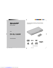 Sharp DV-SL1300W Operation Manual