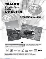 Sharp DV-SL16H Operation Manual