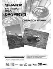 Sharp DV-SV80S(S) Operation Manual