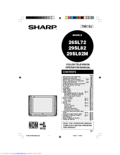 Sharp 29SL82M Operation Manual