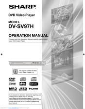 Sharp DV-SV97H Operation Manual