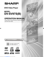 Sharp DV-SV97S(B) Operation Manual