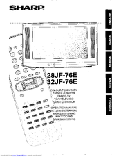 Sharp 28JF-76E Operation Manual