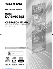 Sharp DV-SV97S(G) Operation Manual