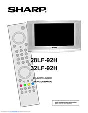 Sharp 28LF-92H Operation Manual
