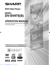 Sharp DV-SV97S(S) Operation Manual