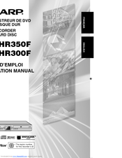 Sharp DV-HR350F Operation Manual