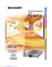 Sharp Notevision PG-M25X Operation Manual